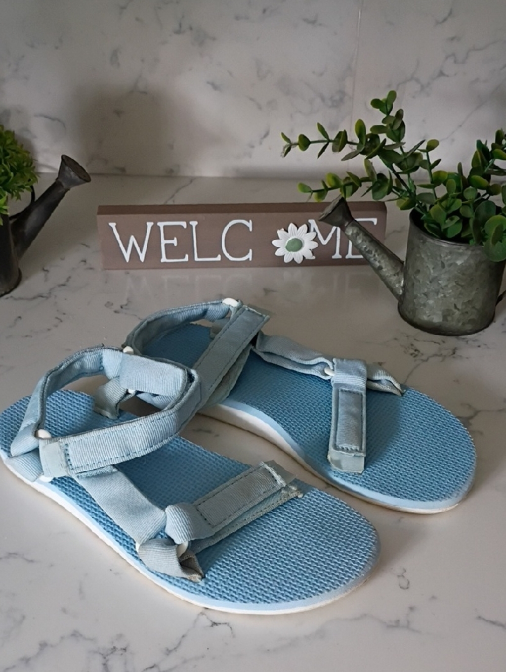 Teva Pale Blue Adjustable Sport Sandals